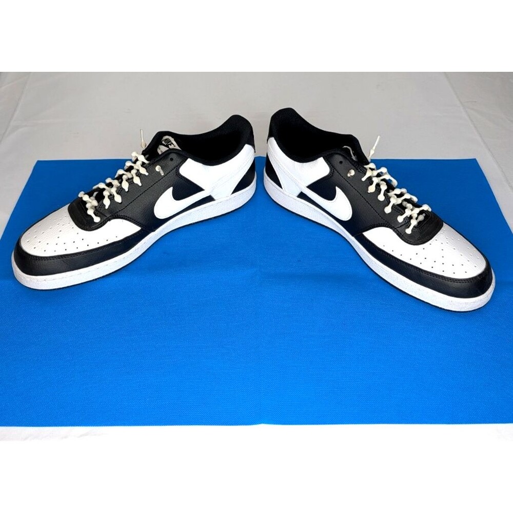 Nike Court Vision Low Mens - Black & White, Men's Size 13 - Picture 5 of 9